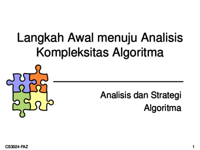 Bab 3 - Langkah Awal Dalam Kompleksitas Algoritma - Repository UNIKOM